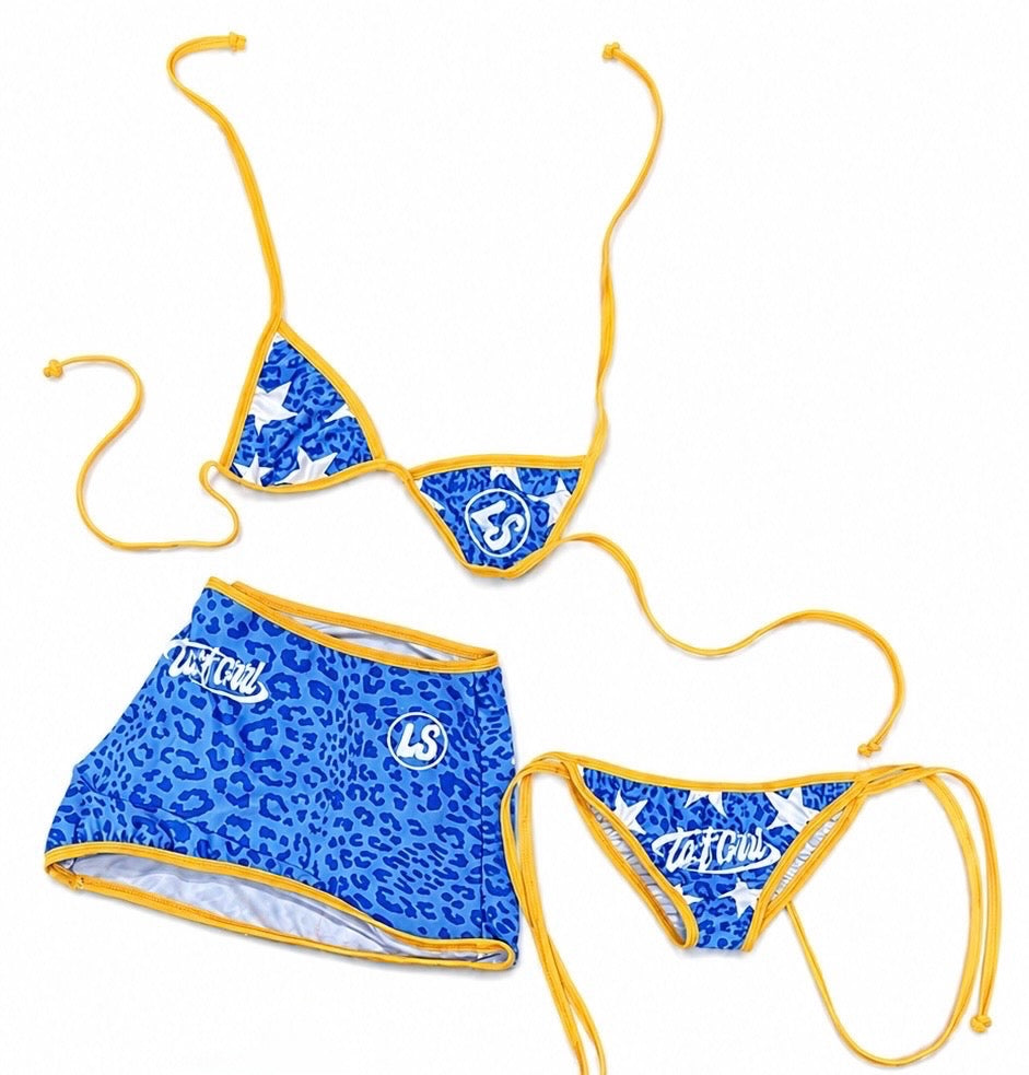 Blue Swimsuit/Coverup